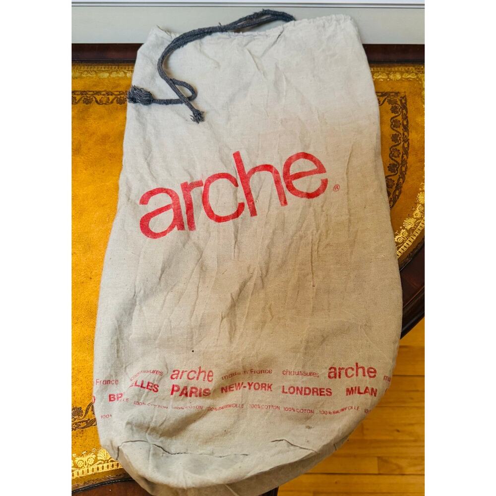 Arche France Womens Nubuck Leather Black Wedge Sandals & Dust Bag Sz 39 US 8 - Picture 16 of 16